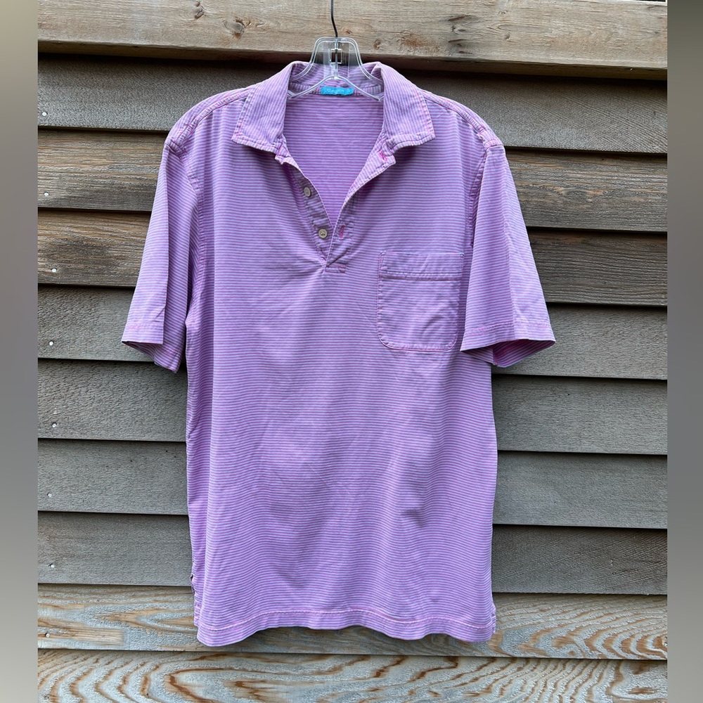 Callahan Cotton Polo in Stripe